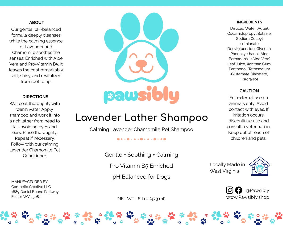 Lavender Lather Pet Shampoo