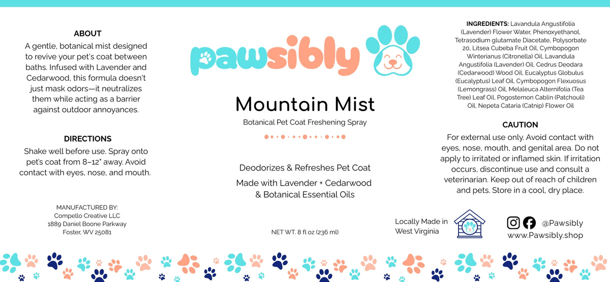 Mountain Mist Pet Coat Freshening Spray